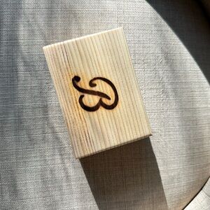 Wooden Box with Burned Design